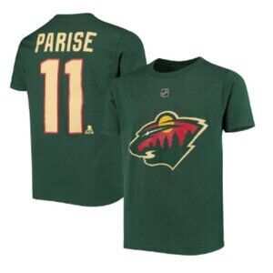 Zach Parise Minnesota Wild Youth Player Name & Number T-Shirt - Green